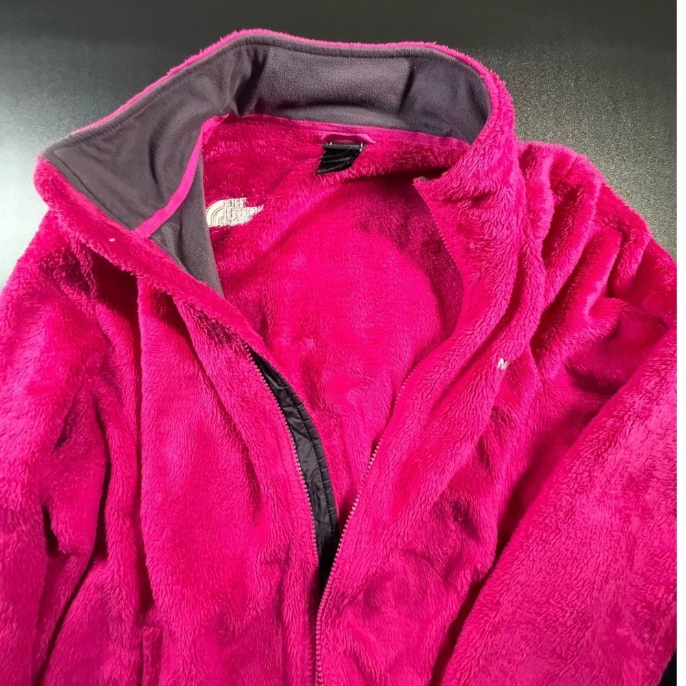 The North Face Osito Fleece Jacket Womens Large Pink Full Zip Soft Warm K7